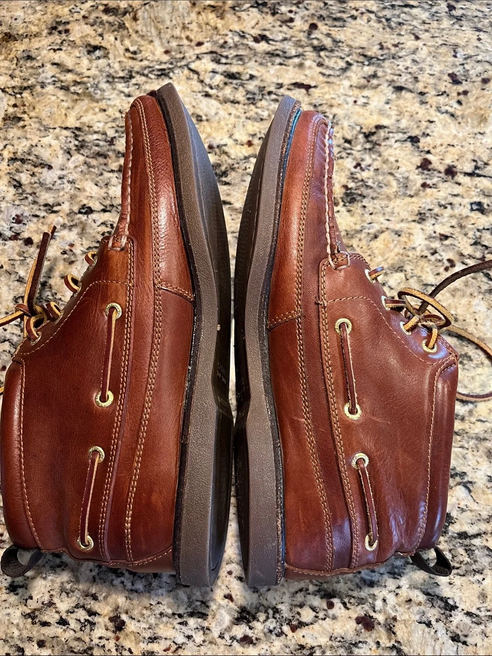 Sperry Gold Cup Top-Sider Full-Grain Leather Lace-Up Chukka Boots size 10.5